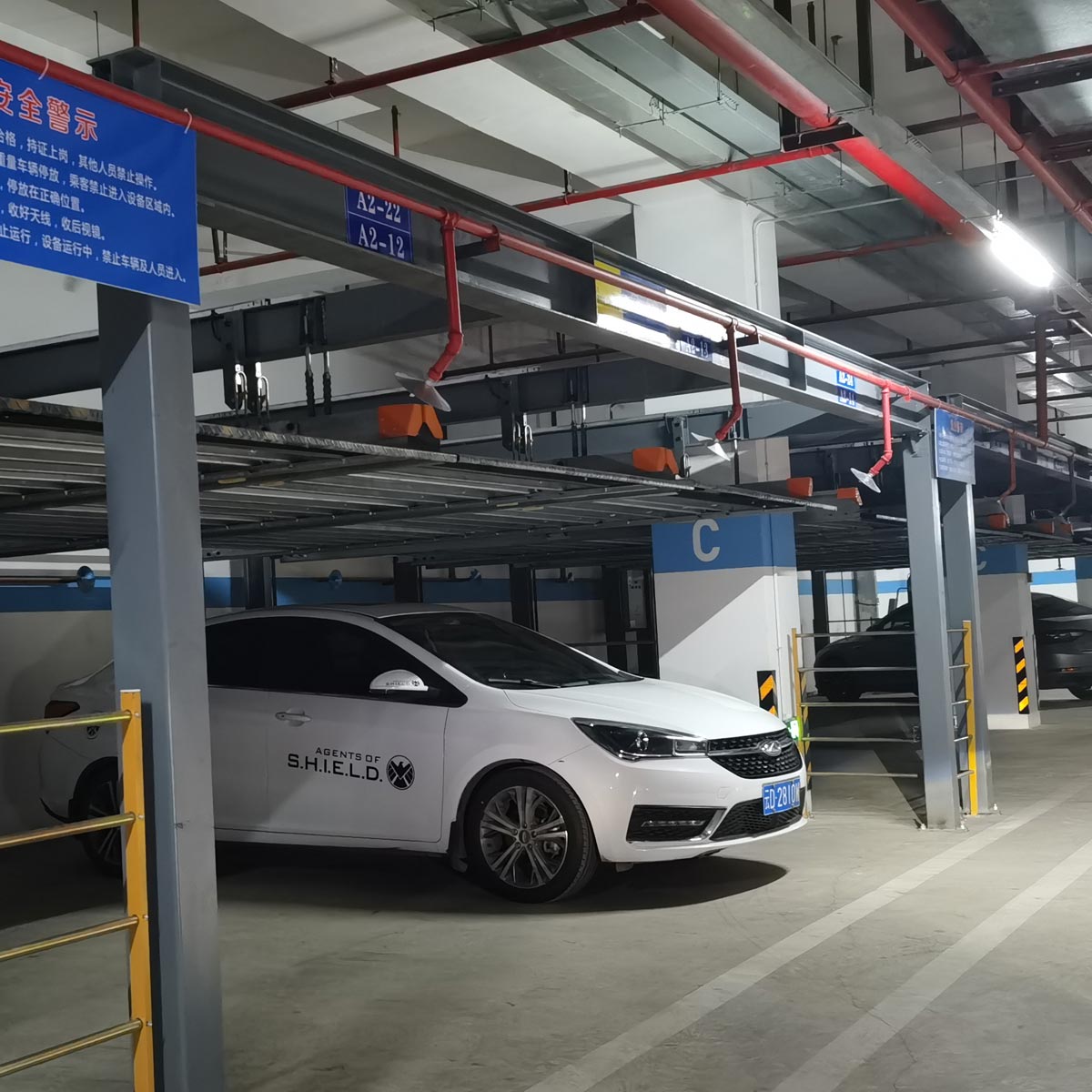四柱簡易式停車設備